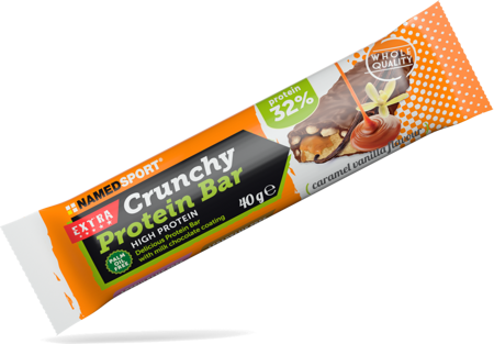 Namedsport Crunchy Protein Bar Baton wysokobiałkowy o smaku karmelowo - waniliowym 40 g