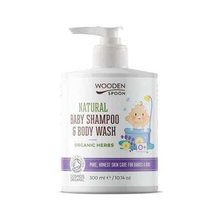 Natural Baby Shampoo & Body Wash żel pod prysznic i szampon do włosów dla dzieci 2w1 300ml