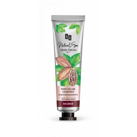 Natural Spa Hand Cream przeciwzmarszczkowy krem do rąk i paznokci Baobab 50ml