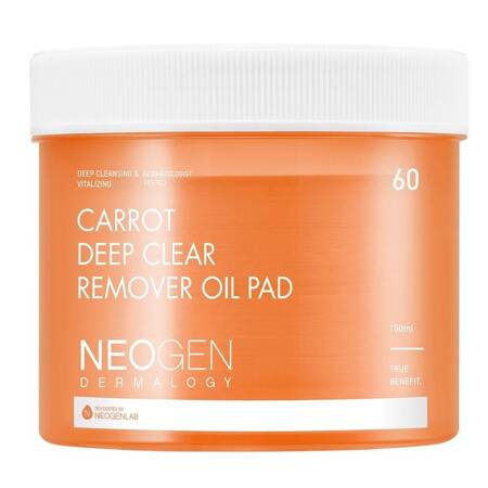 Neogen Carrot Deep Clear Oil Pad nasączone olejkiem płatki do demakijażu 60szt.