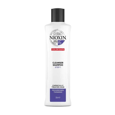 Nioxin System 6 Cleanser Shampoo oczyszczający szampon do włosów po zabiegach chemicznych znacznie przerzedzonych 300ml