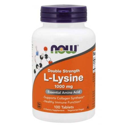 Now Foods L-Lysine (L-Lizyna) 1000 mg 100 tabletek