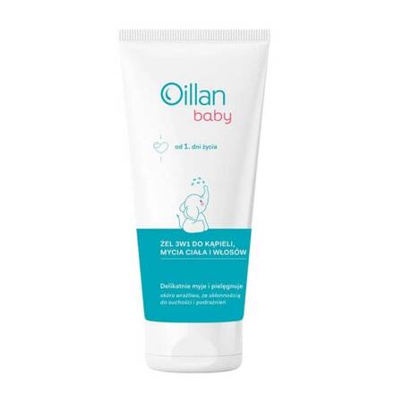 Oillan Baby żel do mycia ciała i włosów 3w1 200ml