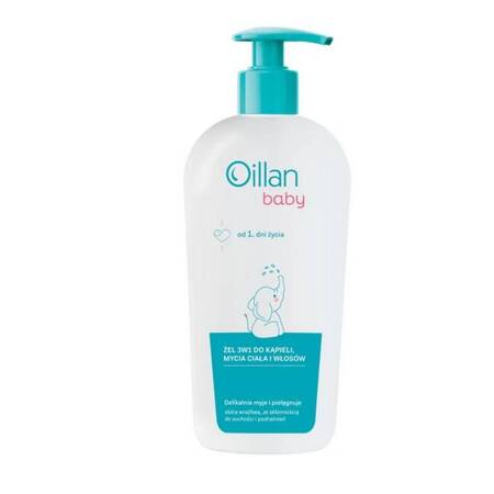 Oillan Baby żel do mycia ciała i włosów 3w1 750ml