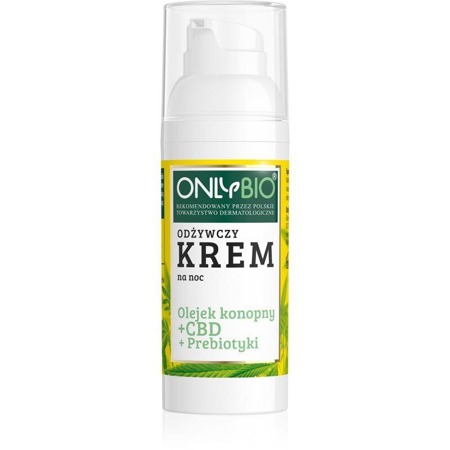 Olejek konopny + CBD + Priebiotyki odżywczy krem na noc 50ml