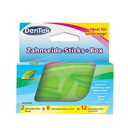 On The Go Floss Pick Cases zestaw wykałaczki do zębów z nitką 12szt + dwa pudełeczka