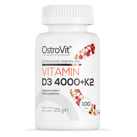 OstroVit Witamina D3 4000IU + K2 100 tabletek