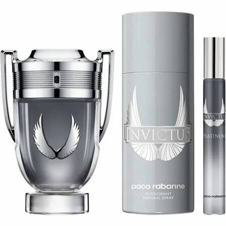 PACO RABANNE Invictus Platinum EDP 100ml + EDP 10ml + DEO 150ml