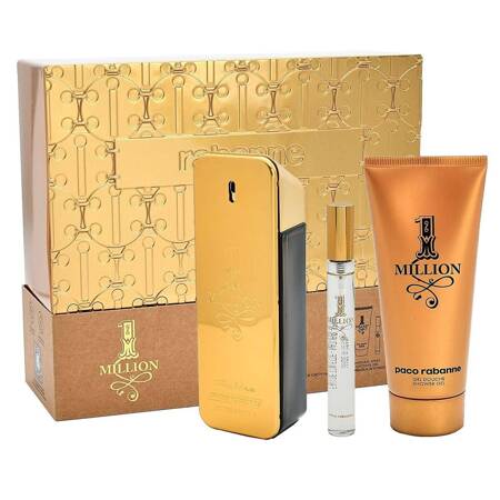 Paco Rabanne 1 Million Men edt 100ml + żel pod prysznic 100ml + woda toaletowa 10ml