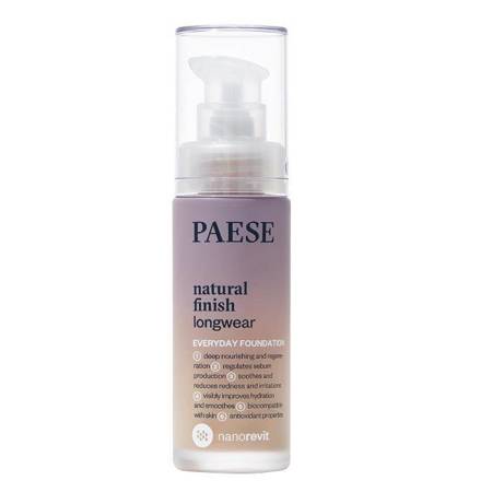 Paese Nanorevit Natural Finish Longwear Everyday Foundation długotrwały podkład o naturalnym wykończeniu 02 Porcelain 30ml