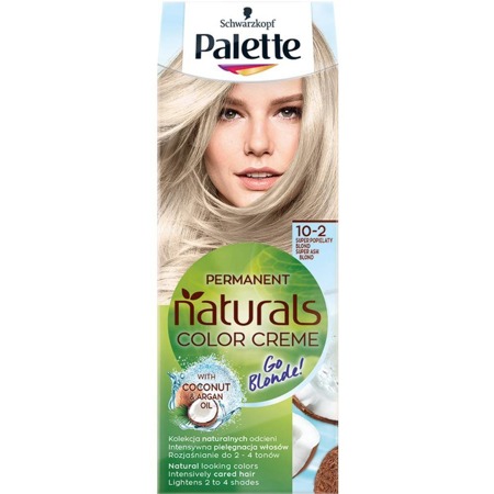 Palette Permanent Naturals Color Creme Go Blonde 219/ 10-2 Super Popielaty Blond