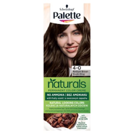 Palette Permanent Naturals Color Creme farba do włosów trwale koloryzująca 700/ 4-0 Średni Brąz