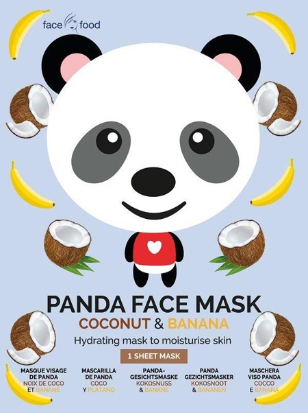 Panda Face Mask nawilżająca maseczka w płachcie Coconut & Banana 1szt