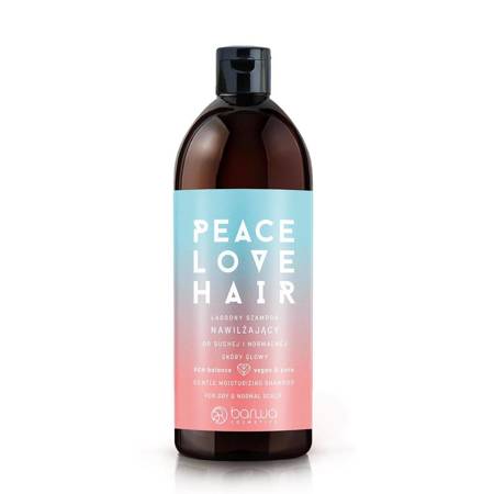 Peace Love Hair łagodny szampon nawilżający do suchej i normalnej skóry głowy 480ml