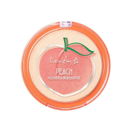 Peach Blusher & Highlighter rozświetlające duo do twarzy 7g