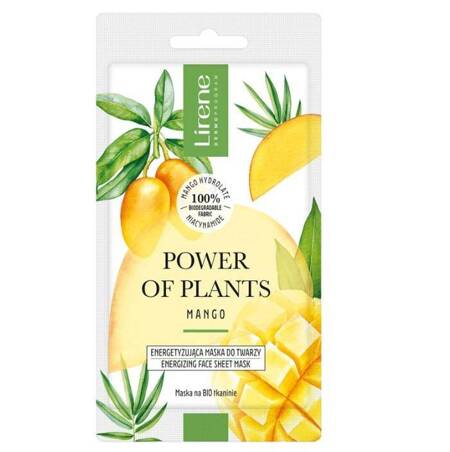 Power of Plants energetyzująca maska do twarzy Mango 17g