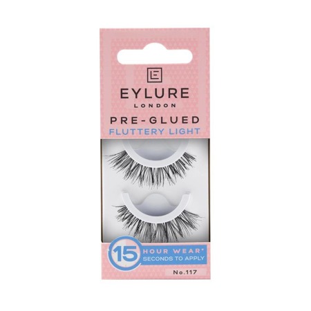 Pre-Glued False Lashes rzęsy sztuczne samoprzylepne efekt wypełnienia No. 117 Fluttery Light