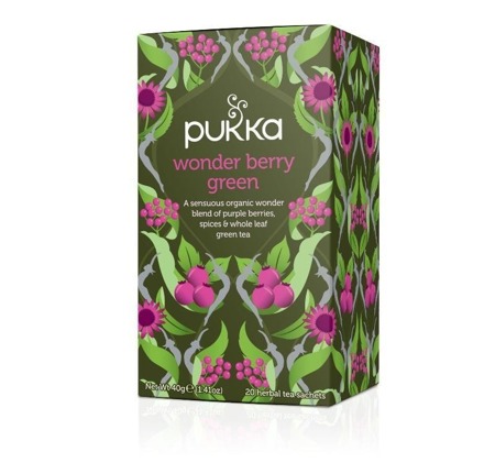 Pukka Wonder Berry Green organiczna herbatka zielona 20 torebek