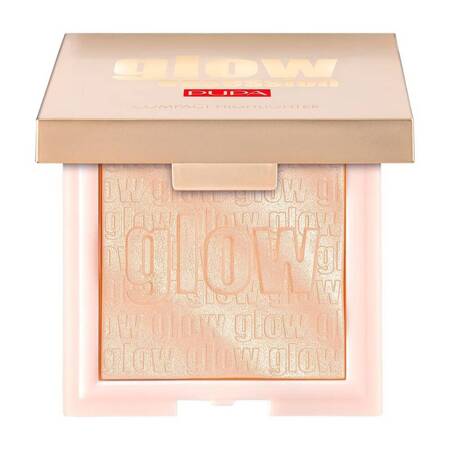 Pupa Glow Obsession Compact Highlighter rozświetlacz w kompakcie 100 Light Gold 6g