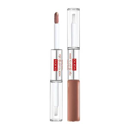 Pupa Made To Last Lip Duo Liquid Lip Colour Colour & Topcoat Waterproof Long Lasting wodoodporna pomadka w płynie i błyszczyk 012 2x4ml