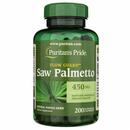 Puritan&#039;s Pride Saw Palmetto 450mg 200 kapsułek