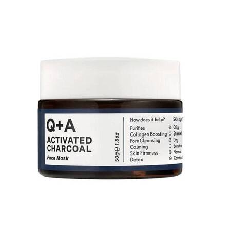 Q+A Activated Charcoal Face Mask 50g