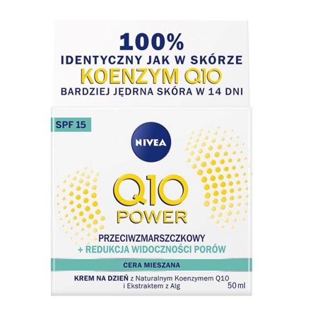 Q10 Power Przeciwzmarszczkowy + Redukcja Widoczności Porów krem na dzień SPF15 do cery mieszanej 50ml