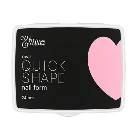 Quick Shape Nail Form Mini formy do przedłużania paznokci Oval 24szt