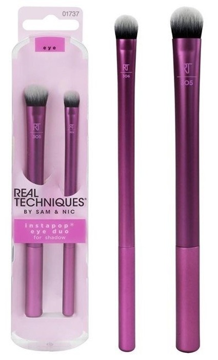 REAL TECHNIQUES Instapop Eye Duo For Eyeshadow Brush