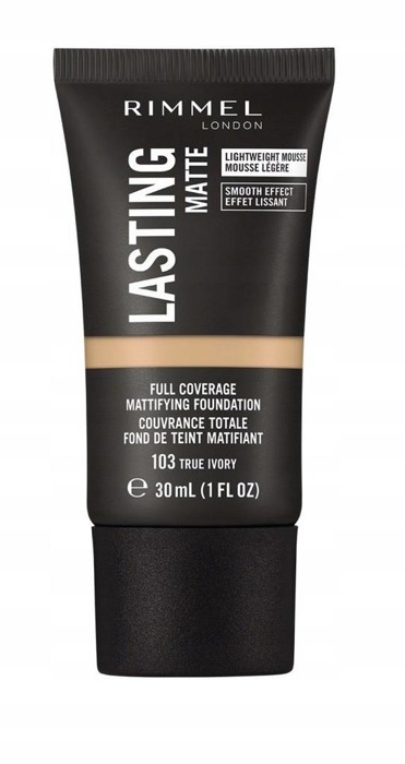 RIMMEL Lasting Matte Full Coverage Mattifying Fundation 103 True Ivory 30ml