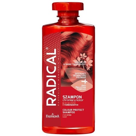 Radical Colour Protect Shampoo szampon ochraniający kolor do 
włosów farbowanych i z pasemkami 400ml