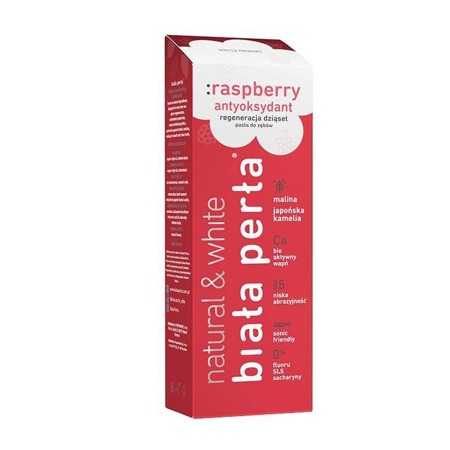 Raspberry pasta do zębów bez fluoru 75ml