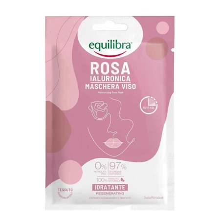 Rosa Moisturizing Face Mask różana nawilżająca maska na twarz z kwasem hialuronowym