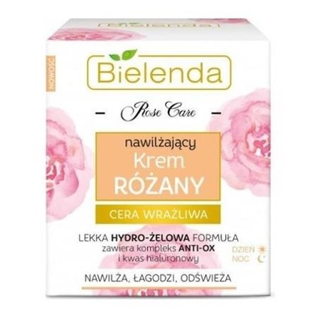 Rose Care nawilżający krem różany dla cery wrażliwej dzień/noc 50ml