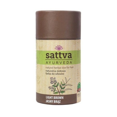 SATTVA Natural Herbal Dye for Hair Light Brown 150g