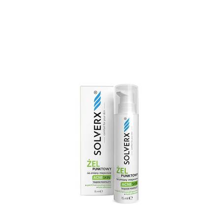 SOLVERX Acne Skin żel punktowy na zmiany miejscowe 15ml