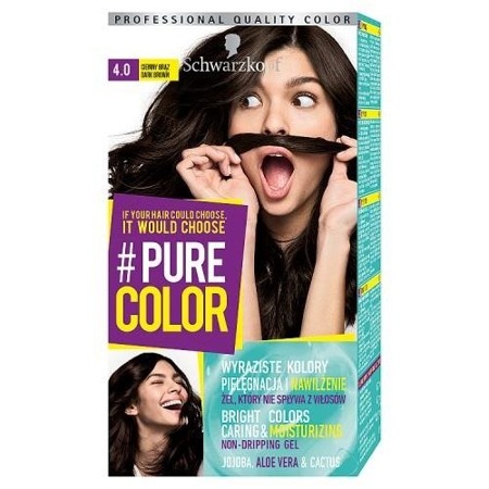 Schwarzkopf #Pure Color 4.0 Ciemny Brąz