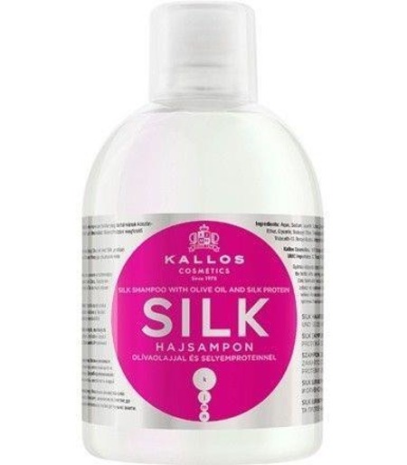 Silk Shampoo With Olive Oil And Silk Protein jedwabny szampon do włosów z proteinami oliwy z oliwek i jedwabiu 1000ml