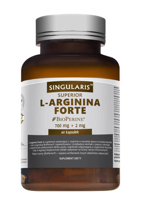 Singularis Superior L-Arginina Forte 700 mg 60 kapsułek