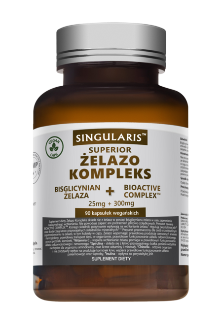 Singularis Superior Żelazo kompleks 25mg 90 kapsułek