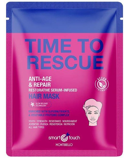 Smart Touch Time To Rescue Hair Mask maska w płachcie nasączona serum 30ml