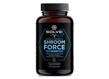 SolveLabs Shroom Force - Cordyceps Sinensis Atp Pre-workout 60 kapsułek