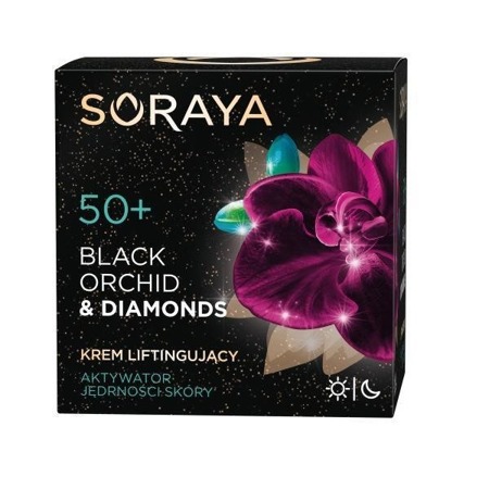 Soraya Black Orchid & Diamonds 50+ liftingujący krem do twarzy na dzień i na noc 50ml