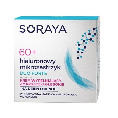 Soraya Hialuronowy Mikrozastrzyk Duo Forte 60+ krem na dzień i na noc 50ml