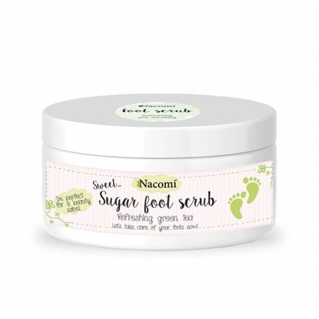 Sugar Foot Scrub naturalny cukrowy peeling do stóp Zielona Herbata 125g