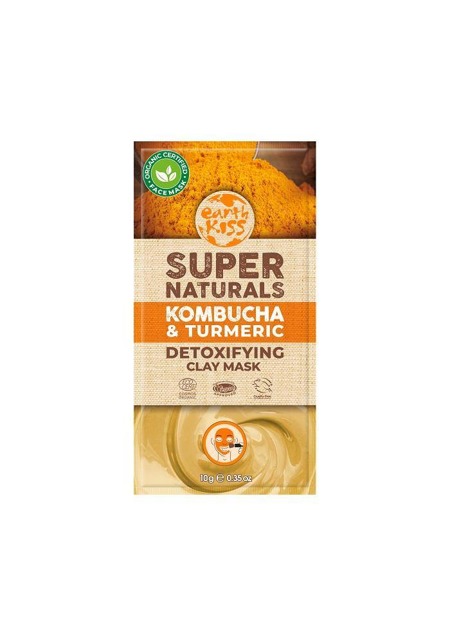 Super Naturals Kombucha & Turmeric Detoxifying Clay Mask glinkowa maska detoksykująca do twarzy 10g