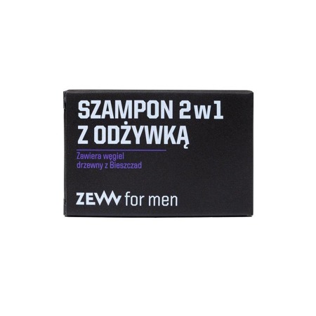 Szampon 2w1 z odżywką z węglem drzewnym z Bieszczad 85ml