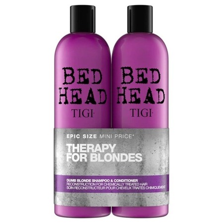 TIGI Bed Head Dumb Blonde Shampoo 750ml + Dumb Blonde Conditioner 750ml