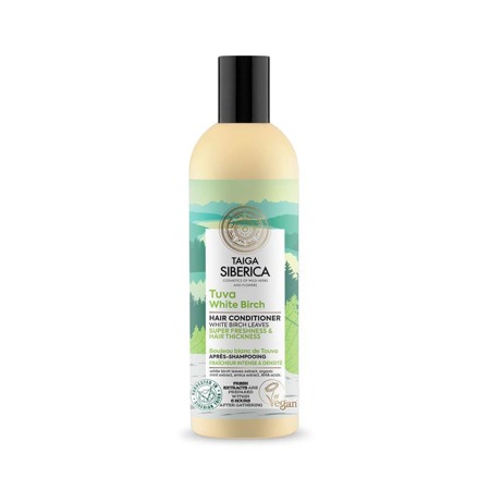 Taiga Siberica Tuva White Birch wegańska odżywka do włosów z białą brzozą Intensywne Odświeżenie i Pogrubienie Włosów 270ml