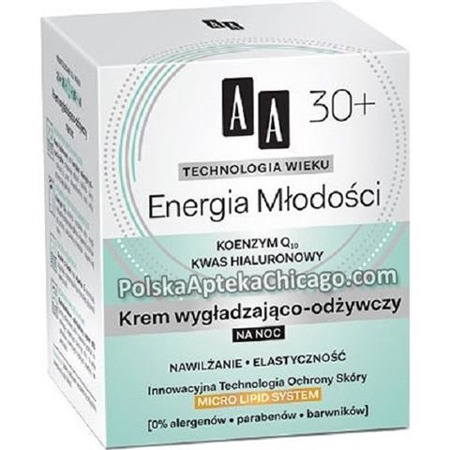 Technology Age 30+ Energy Of Youth Night Cream wygładzająco-odżywczy krem na noc 50ml